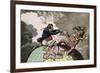 Fighting for the Dunghill, or Jack Tar Settl'Ing Buonaparte, Published by Hannah Humphrey in 1798-James Gillray-Framed Giclee Print