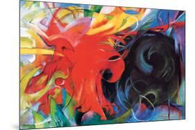 Fighting Forms-Franz Marc-Mounted Premium Giclee Print