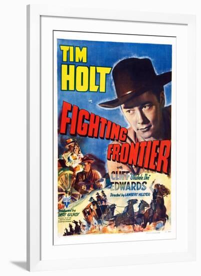 Fighting Frontier, Tim Holt, 1943-null-Framed Art Print