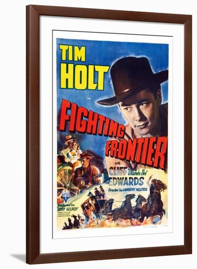 Fighting Frontier, Tim Holt, 1943-null-Framed Art Print