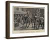 Fighting His Battles over Again, Describing the Charge to His Comrades-John Charlton-Framed Giclee Print