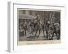 Fighting His Battles over Again, Describing the Charge to His Comrades-John Charlton-Framed Giclee Print