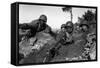 Fighting North of the Chongchon River During the U.S. Advance Above the 38th Parallel-null-Framed Stretched Canvas