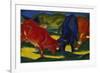 Fighting Oxen, 1911-Franz Marc-Framed Giclee Print