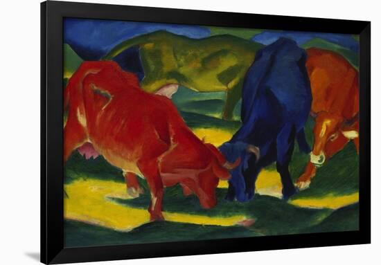 Fighting Oxen, 1911-Franz Marc-Framed Giclee Print