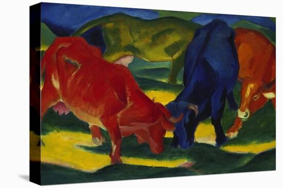 Fighting Oxen, 1911-Franz Marc-Stretched Canvas