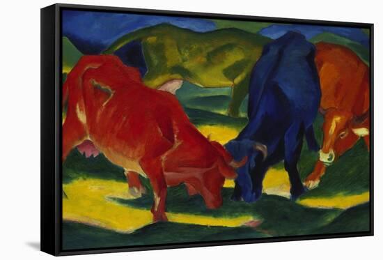 Fighting Oxen, 1911-Franz Marc-Framed Stretched Canvas