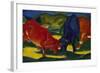 Fighting Oxen, 1911-Franz Marc-Framed Giclee Print