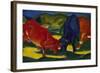 Fighting Oxen, 1911-Franz Marc-Framed Giclee Print