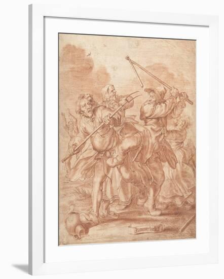 Fighting Peasants, 1600-62-Adriaen Pietersz van de Venne-Framed Giclee Print