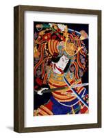 Fighting Samurai-null-Framed Giclee Print