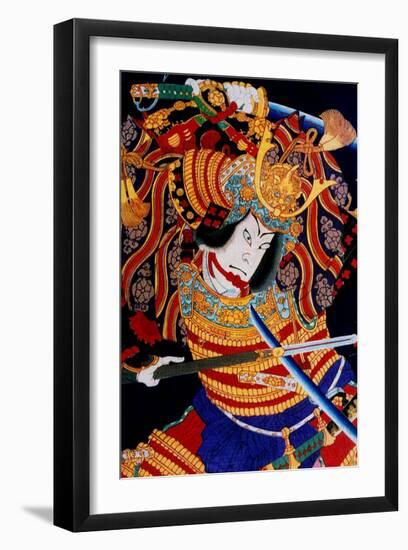 Fighting Samurai-null-Framed Giclee Print