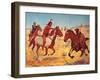 Fighting Scouts - Even Chance-Charles Shreyvogel-Framed Art Print