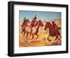 Fighting Scouts - Even Chance-Charles Shreyvogel-Framed Art Print