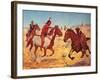 Fighting Scouts - Even Chance-Charles Shreyvogel-Framed Art Print