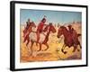 Fighting Scouts - Even Chance-Charles Shreyvogel-Framed Art Print