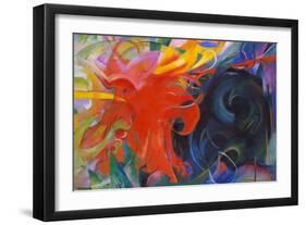 Fighting Shapes, 1914-Franz Marc-Framed Giclee Print