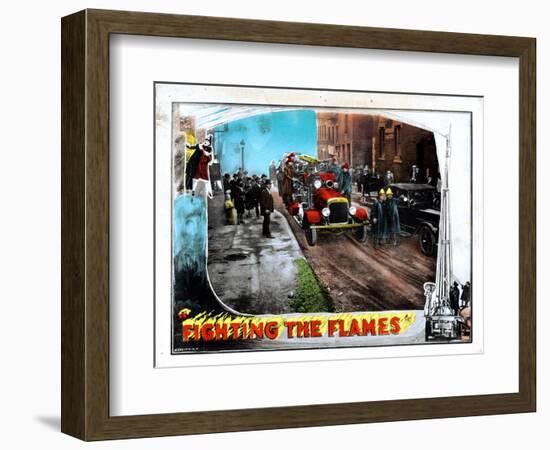 Fighting the Flames, 1925-null-Framed Art Print