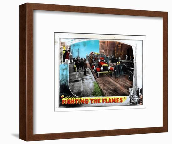 Fighting the Flames, 1925-null-Framed Art Print