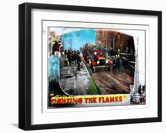 Fighting the Flames, 1925-null-Framed Art Print