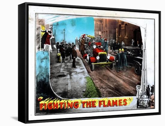 Fighting the Flames, 1925-null-Framed Stretched Canvas