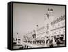 Fighting the Flames, Dreamland, Coney Island, N.Y.-null-Framed Stretched Canvas