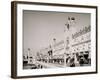 Fighting the Flames, Dreamland, Coney Island, N.Y.-null-Framed Photo