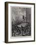 Fighting the Flames in Berlin, the Fire Brigade at Work-null-Framed Giclee Print
