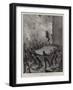 Fighting the Flames in Berlin, the Fire Brigade at Work-null-Framed Giclee Print