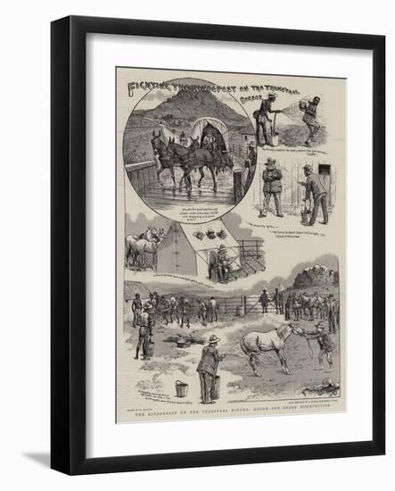 Fighting the Rindepest on the Transvaal Border-William Ralston-Framed Giclee Print