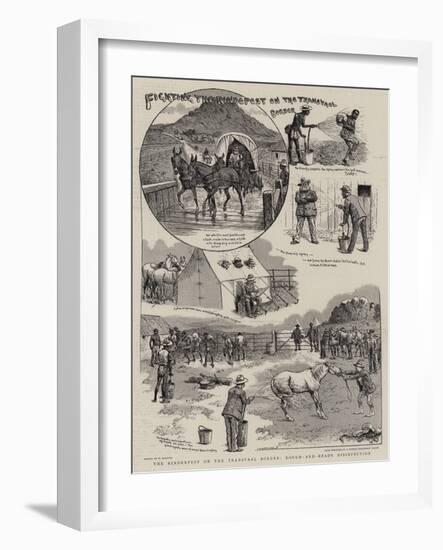 Fighting the Rindepest on the Transvaal Border-William Ralston-Framed Giclee Print