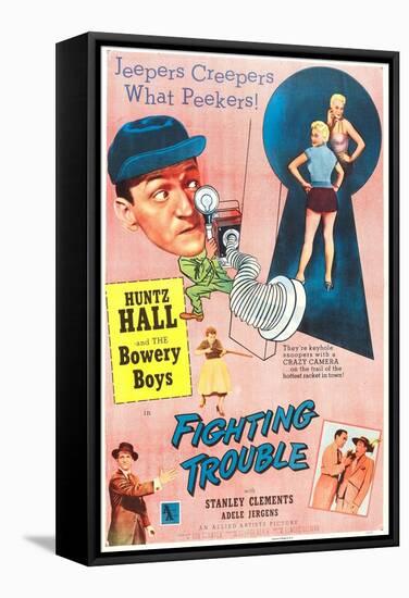 Fighting Trouble-null-Framed Stretched Canvas