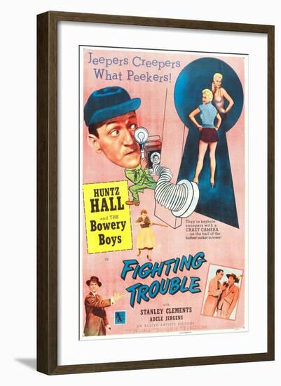 Fighting Trouble-null-Framed Art Print