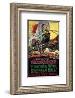 Fighting With Buffalo Bill - 1926-null-Framed Giclee Print