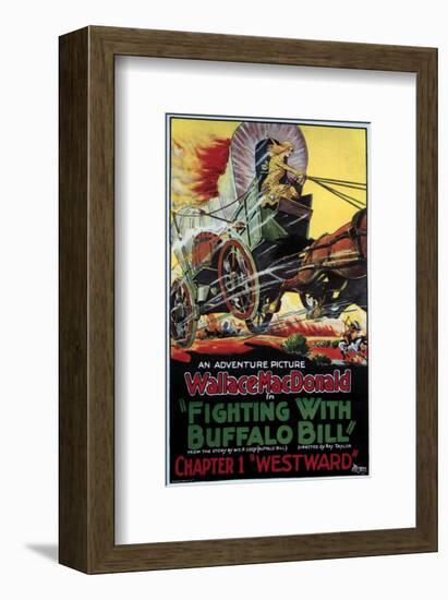 Fighting With Buffalo Bill - 1926-null-Framed Giclee Print