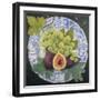 Figs and Grapes on a Plate-Jennifer Abbott-Framed Giclee Print