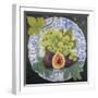 Figs and Grapes on a Plate-Jennifer Abbott-Framed Giclee Print