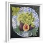 Figs and Grapes on a Plate-Jennifer Abbott-Framed Giclee Print