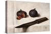 Figs and Knife-James Gillick-Stretched Canvas