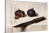 Figs and Knife-James Gillick-Stretched Canvas