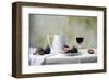 Figs and Red Wine Still Life-null-Framed Art Print