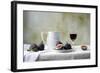 Figs and Red Wine Still Life-null-Framed Art Print