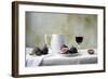 Figs and Red Wine Still Life-null-Framed Art Print