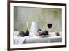 Figs and Red Wine Still Life-null-Framed Art Print