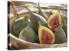 Figs in a Baskest-Michelle Garrett-Stretched Canvas