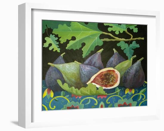 Figs on Black, 2014-Jennifer Abbott-Framed Giclee Print