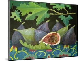 Figs on Black, 2014-Jennifer Abbott-Mounted Giclee Print