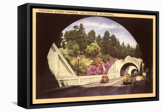 Figueroa Street Tunnels, Los Angeles, California-null-Framed Stretched Canvas