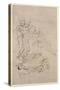 Figural Study for the Adoration of the Magi-Leonardo da Vinci-Stretched Canvas