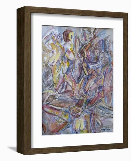 Figure Assemblage-Jerry Brody-Framed Art Print